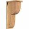 Ekena Millwork Crestline Smooth Corbel w/Backplate, Western Red Cedar, 7 1/2"W x 12"D x 24"H COR08X12X24CRE01SWR - alternate 1